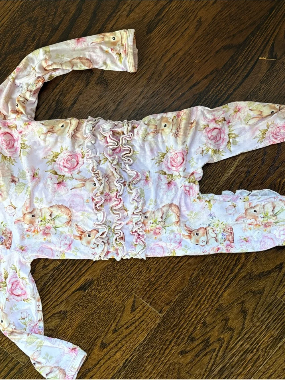 Bums and Roses bunny Footed One-Piece
